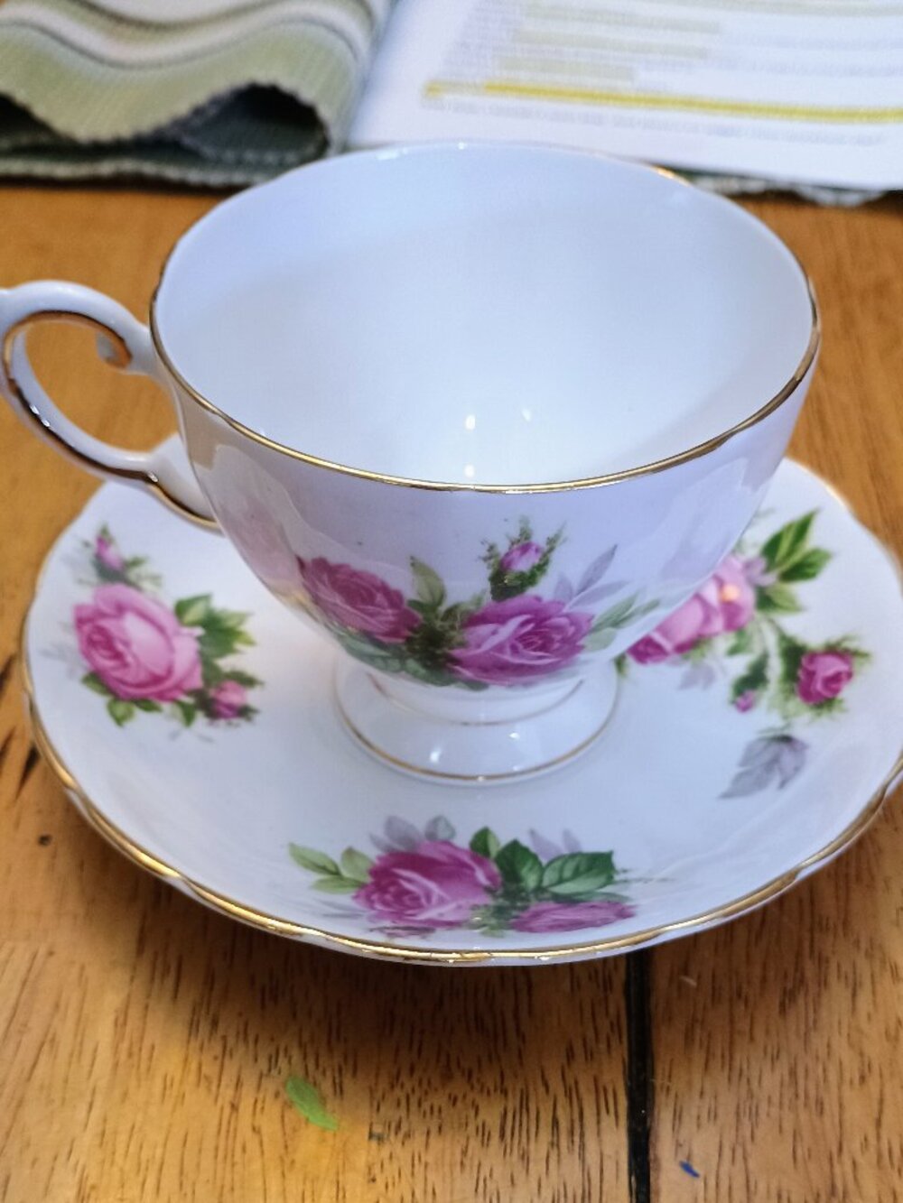 vintage Royal Tuscan fine bone china teacup and saucer